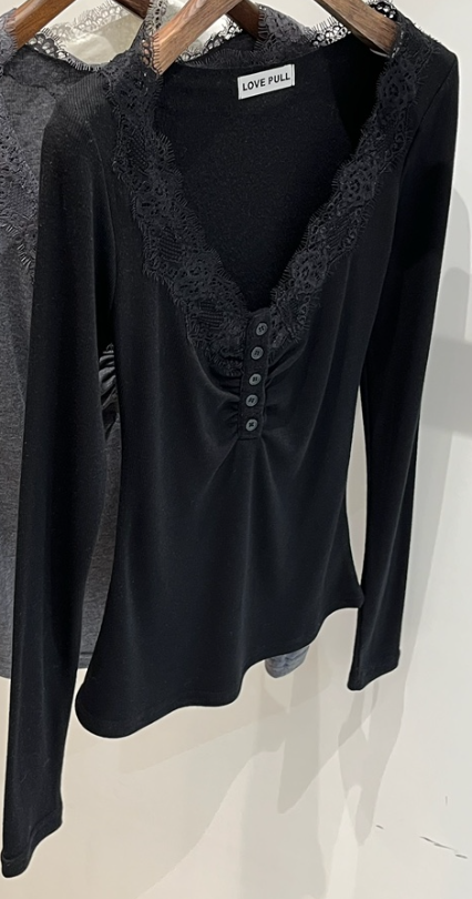 LOVE PULL東大門㊣實拍女士新品25秋冬推薦休閑人氣長袖T恤LOVE PULL長袖T恤圖色3