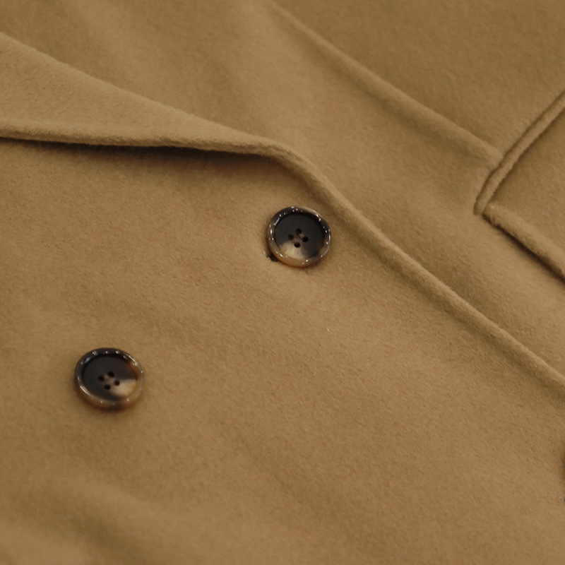 HER東大門㊣實拍女士新款人氣真品職業推薦中長款大衣含腰帶HANNA21中長款大衣