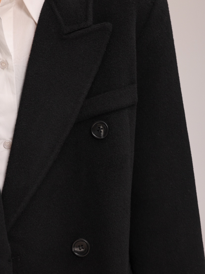 HER東大門㊣實拍女士新款人氣真品職業推薦中長款大衣含腰帶HANNA21中長款大衣