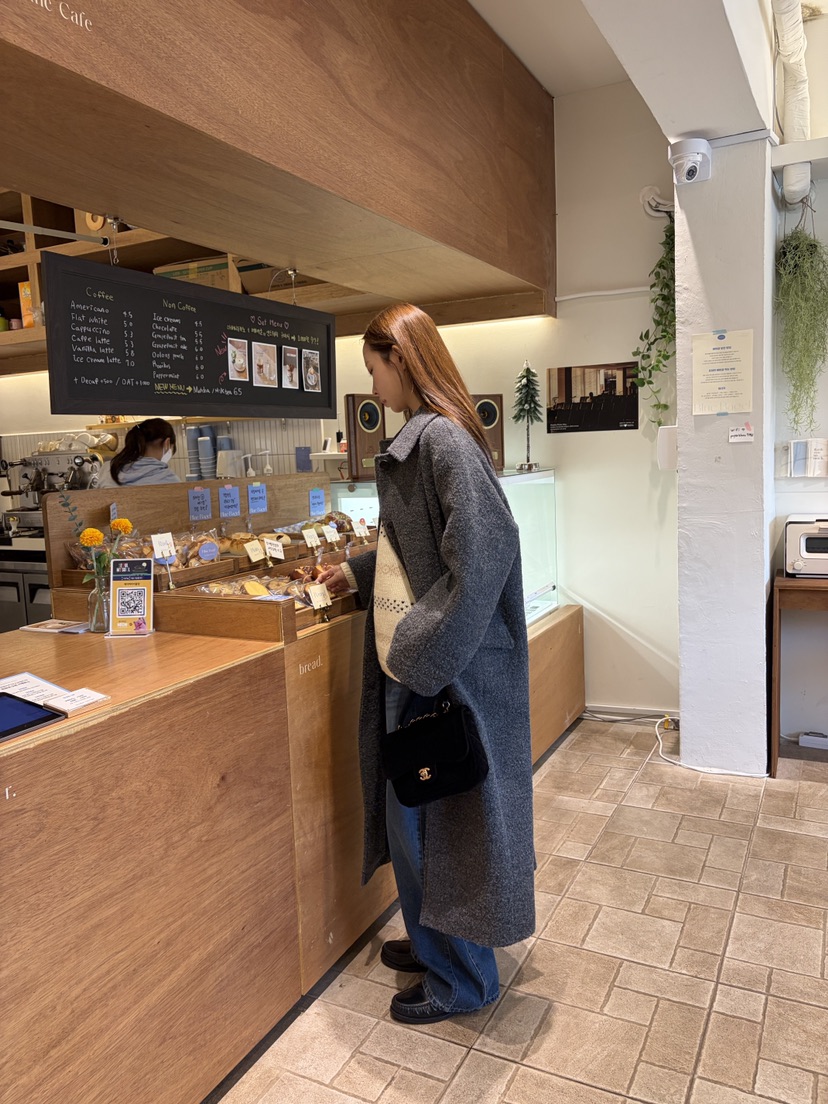 THE ABLE韓國代購㊣女裝新品職業休閑人氣時尚中長款大衣羊毛THE ABLE/TA中長款大衣