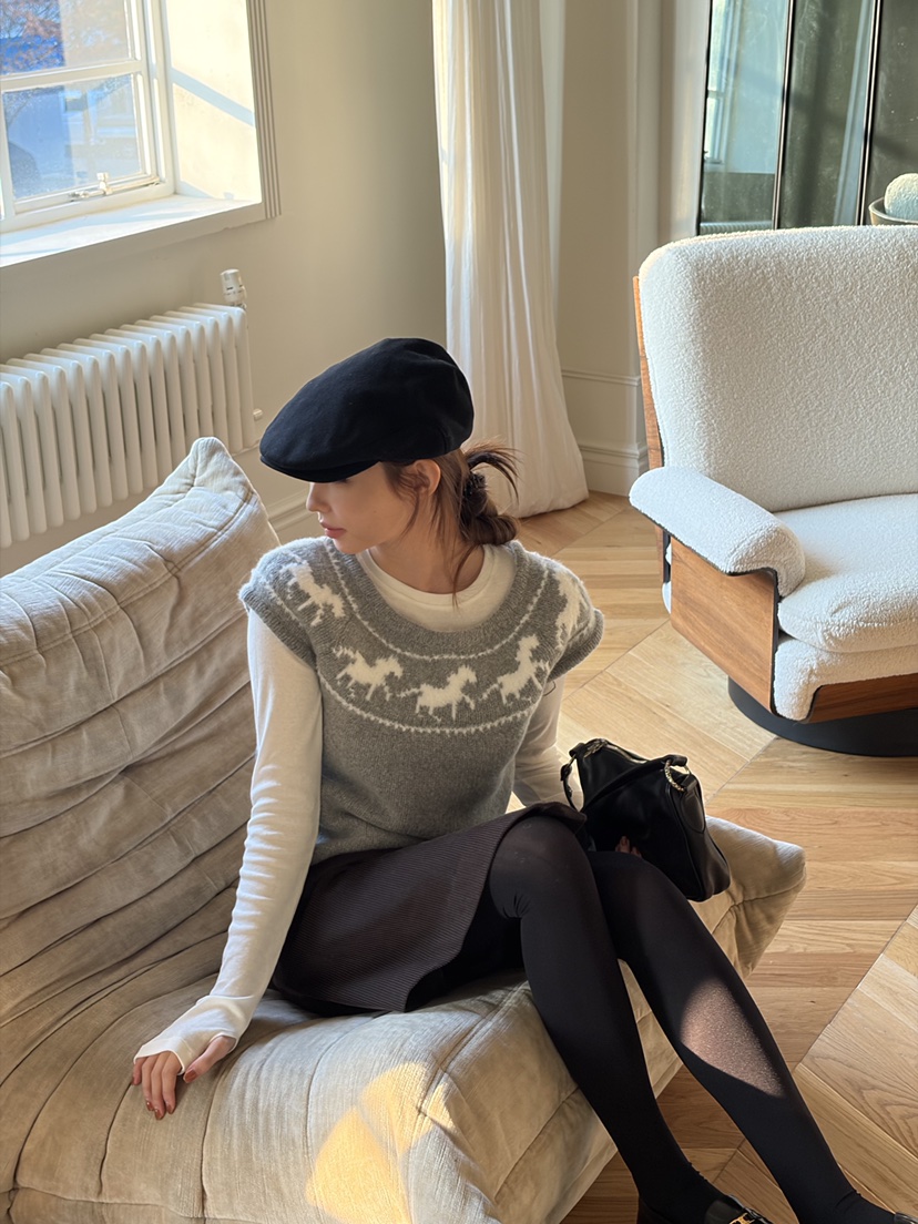 THE ABLE韓國代購㊣女裝新款推薦真品休閑職業吊帶背心泡泡袖THE ABLE/TA吊帶/背心