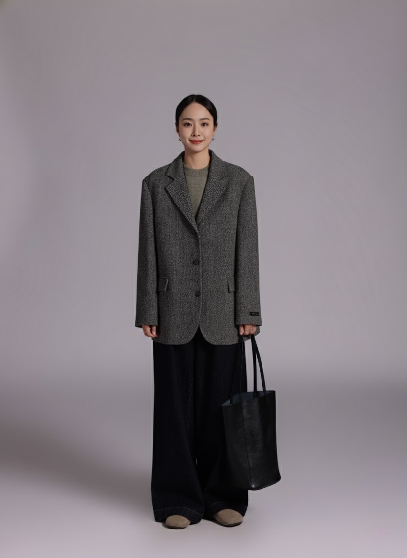 HER韓國代購㊣女裝新款推薦真品人氣25秋冬職業時尚休閑夾克HANNA21夾克