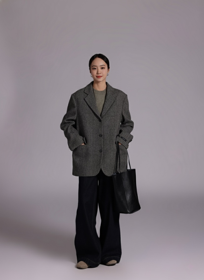 HER韓國代購㊣女裝新款推薦真品人氣25秋冬職業時尚休閑夾克HANNA21夾克