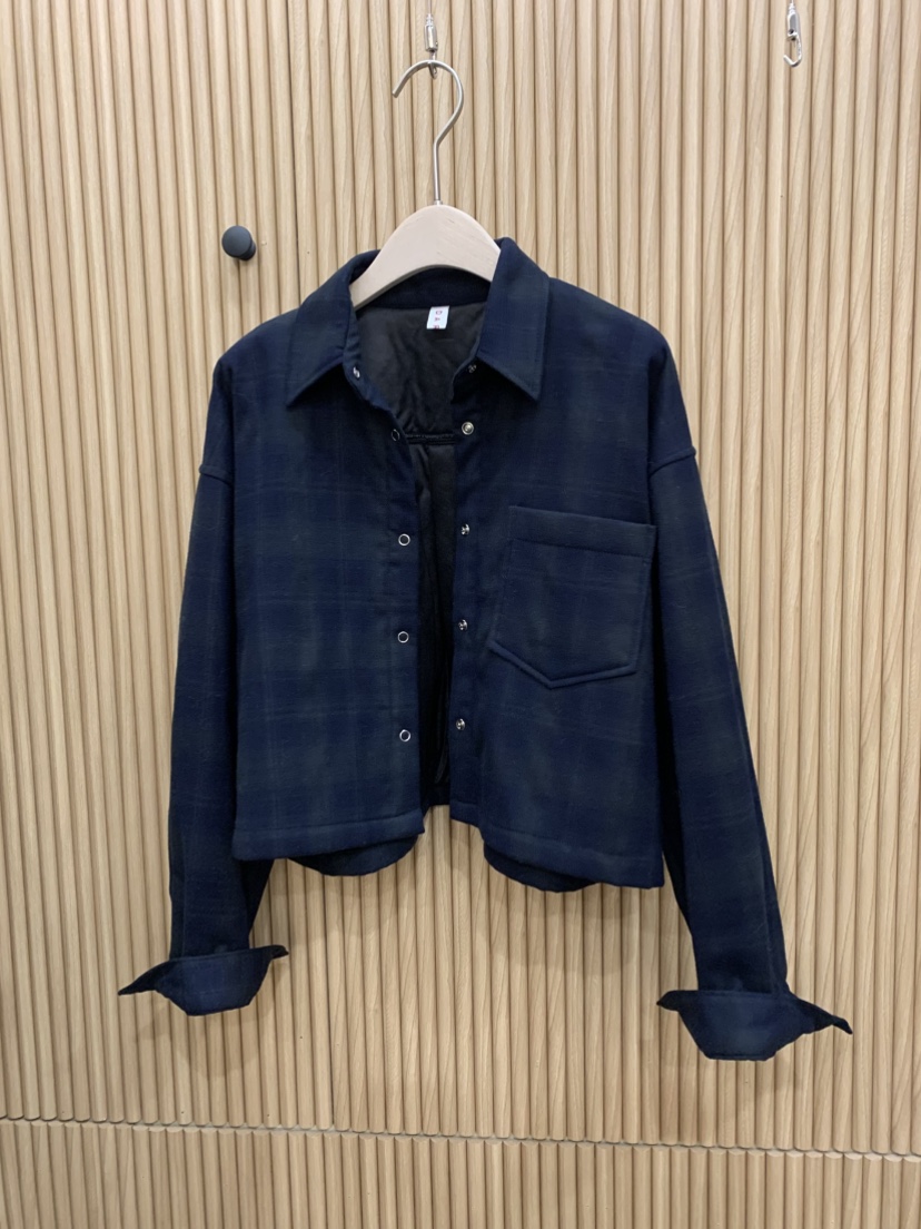 DARAK韓國代購㊣女士新品熱賣推薦職業人氣襯衫蕾絲衫格子短款DARAK襯衫/蕾絲衫圖色3