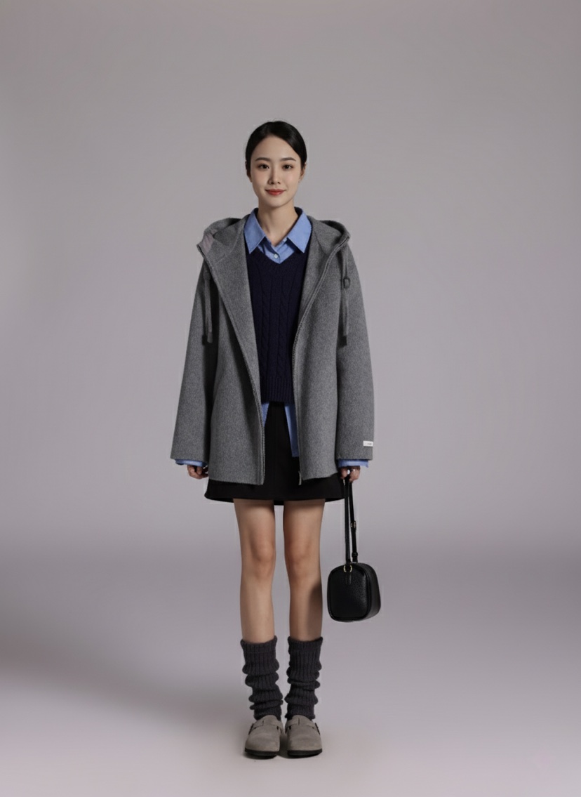 HER韓國直郵㊣女裝新品時尚職業休閑熱賣推薦人氣真品25秋冬夾克HANNA21夾克