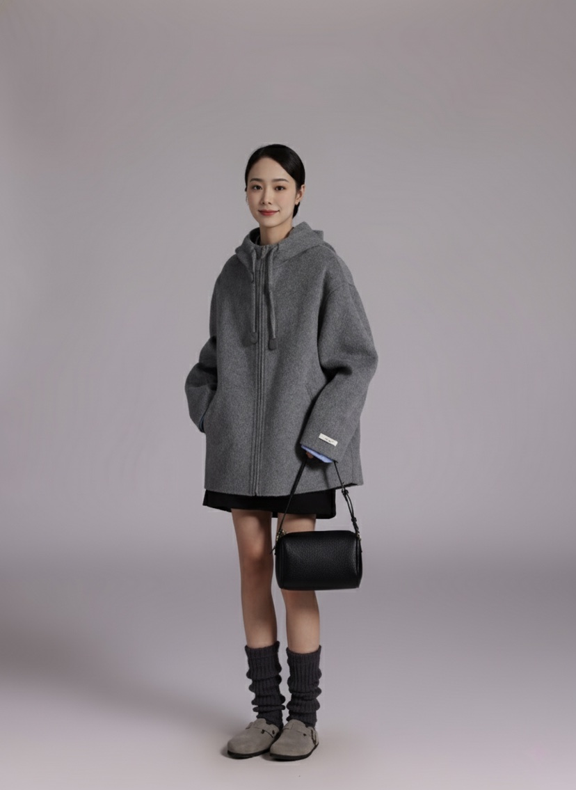 HER韓國直郵㊣女裝新品時尚職業休閑熱賣推薦人氣真品25秋冬夾克HANNA21夾克