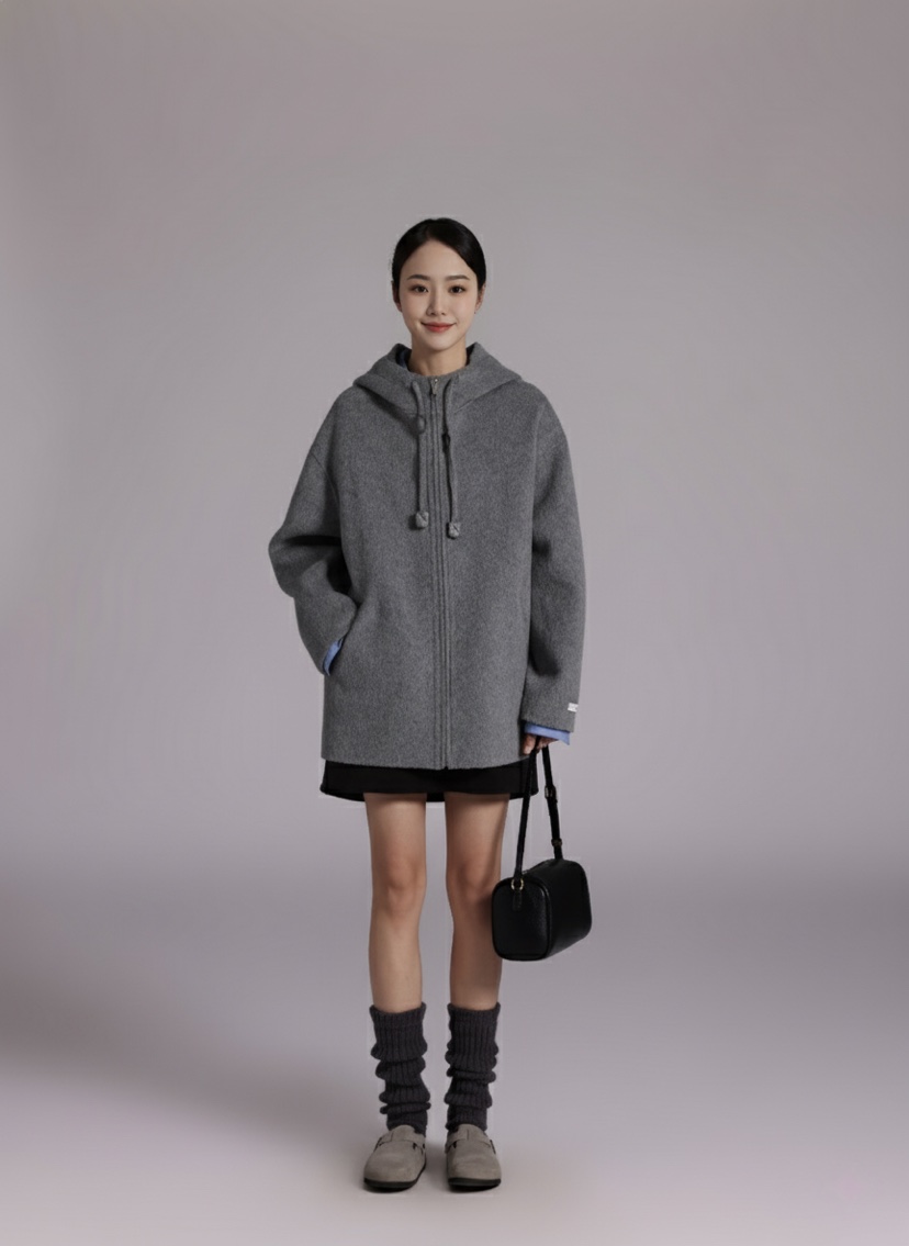 HER韓國直郵㊣女裝新品時尚職業休閑熱賣推薦人氣真品25秋冬夾克HANNA21夾克