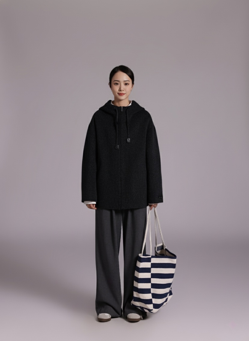 HER韓國直郵㊣女裝新品時尚職業休閑熱賣推薦人氣真品25秋冬夾克HANNA21夾克