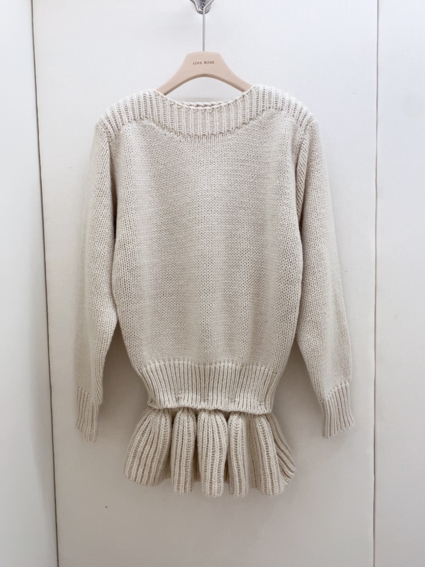 LOVE ROSIE韓國直郵㊣女士新款時尚真品人氣推薦針織衫荷葉邊LOVE ROSIE針織衫