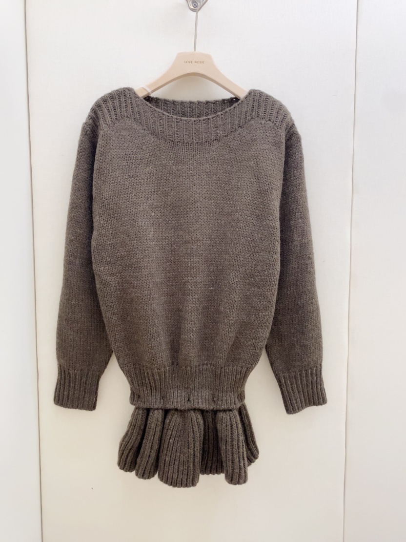 LOVE ROSIE韓國直郵㊣女士新款時尚真品人氣推薦針織衫荷葉邊LOVE ROSIE針織衫圖色2