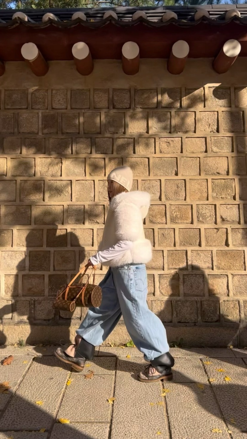 LOVE PULL韓國直郵㊣女士新品人氣熱賣休閑職業夾克羊毛狐貍LOVE PULL夾克