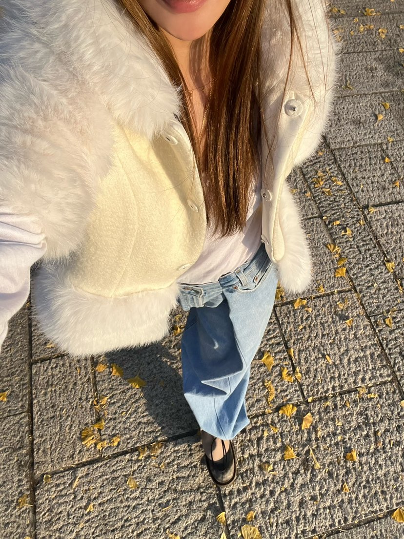 LOVE PULL韓國直郵㊣女士新品人氣熱賣休閑職業夾克羊毛狐貍LOVE PULL夾克