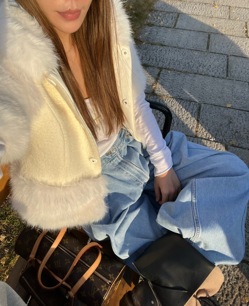 LOVE PULL韓國直郵㊣女士新品人氣熱賣休閑職業夾克羊毛狐貍LOVE PULL夾克