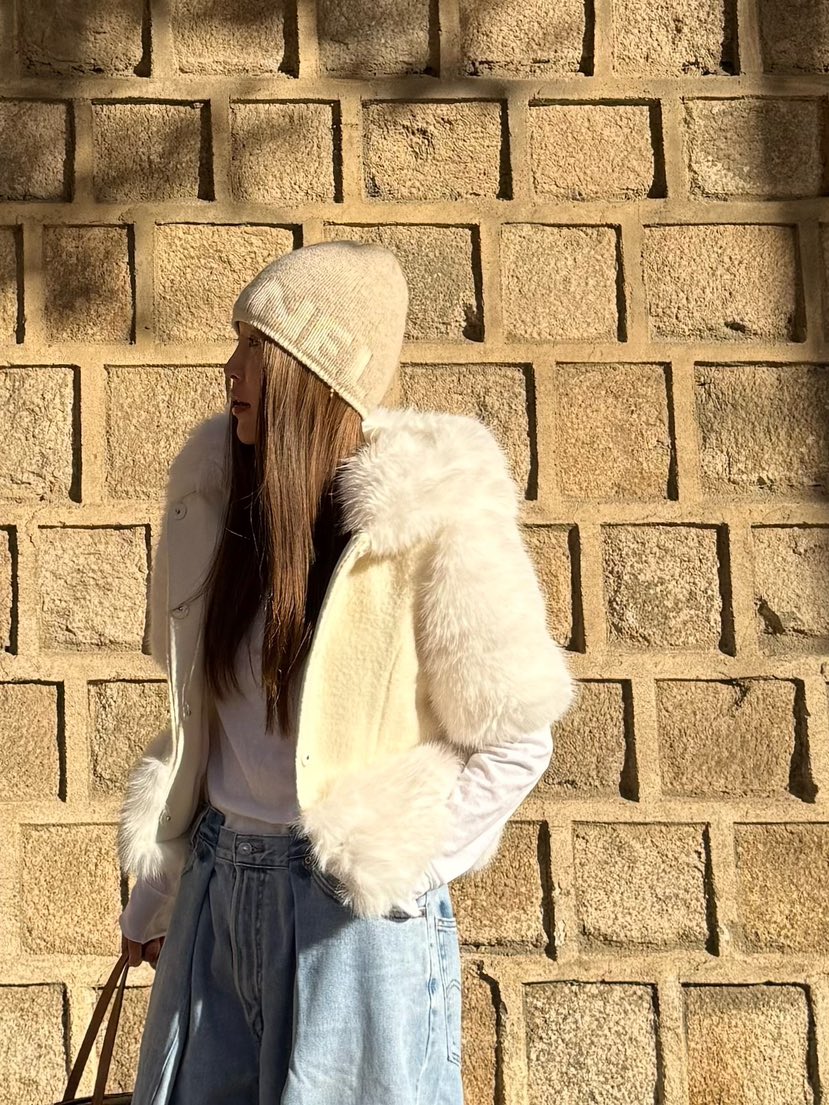 LOVE PULL韓國直郵㊣女士新品人氣熱賣休閑職業夾克羊毛狐貍LOVE PULL夾克