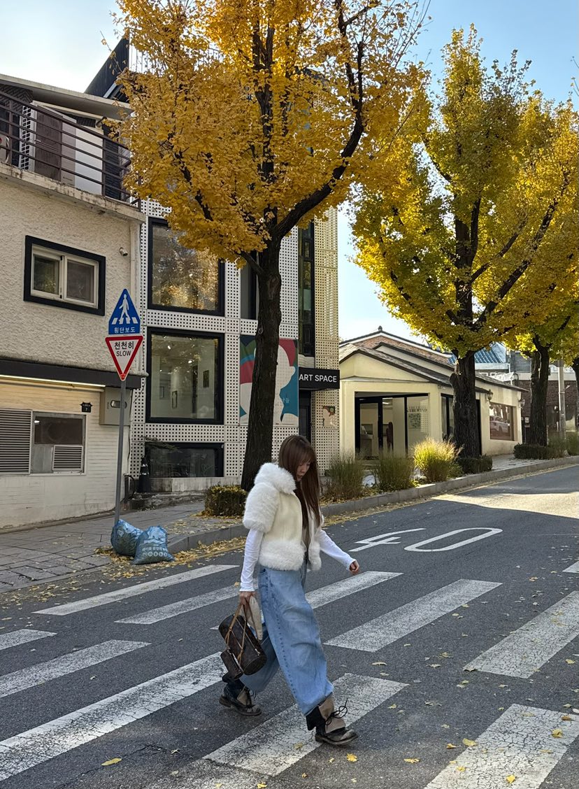 LOVE PULL韓國直郵㊣女士新品人氣熱賣休閑職業夾克羊毛狐貍LOVE PULL夾克