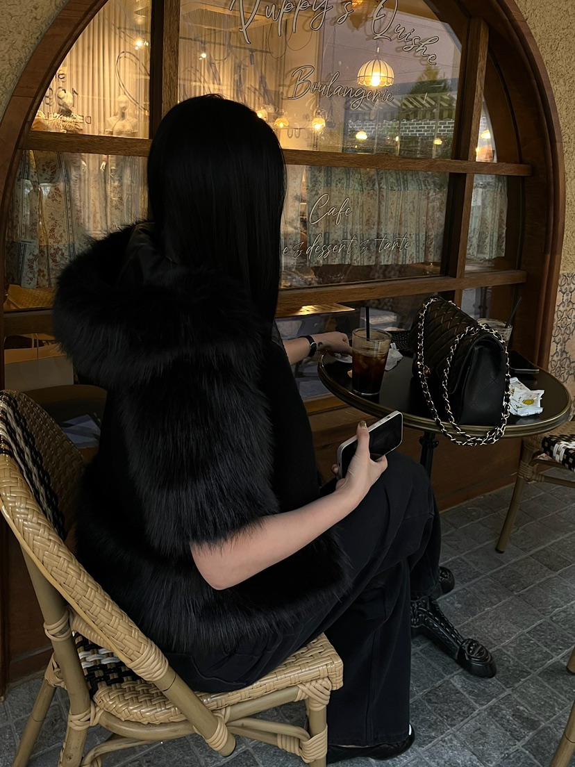 LOVE PULL韓國直郵㊣女士新品人氣熱賣休閑職業夾克羊毛狐貍LOVE PULL夾克