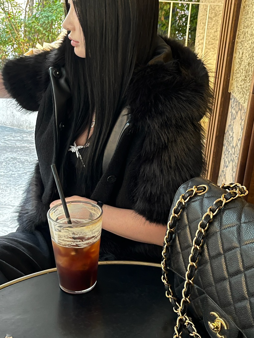 LOVE PULL韓國直郵㊣女士新品人氣熱賣休閑職業夾克羊毛狐貍LOVE PULL夾克