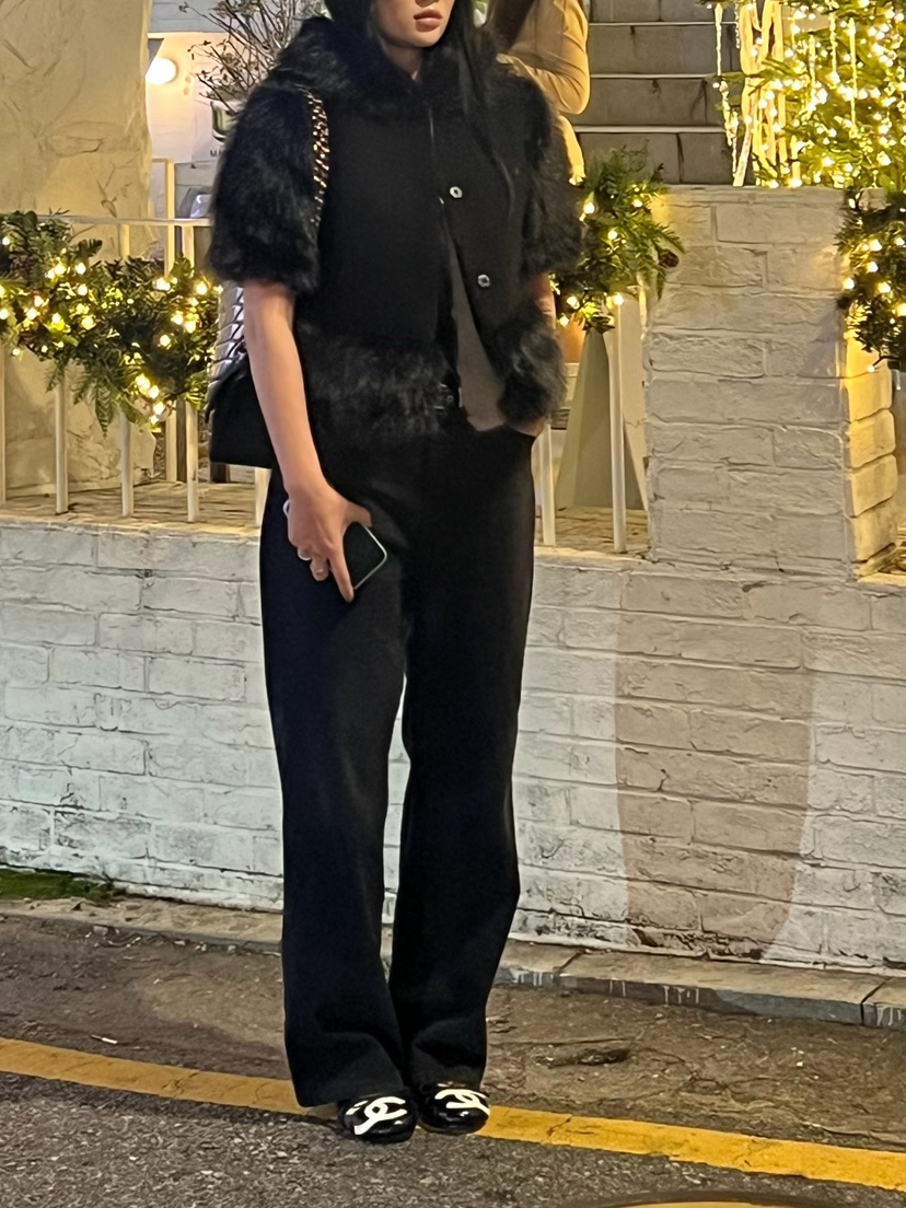 LOVE PULL韓國直郵㊣女士新品人氣熱賣休閑職業夾克羊毛狐貍LOVE PULL夾克