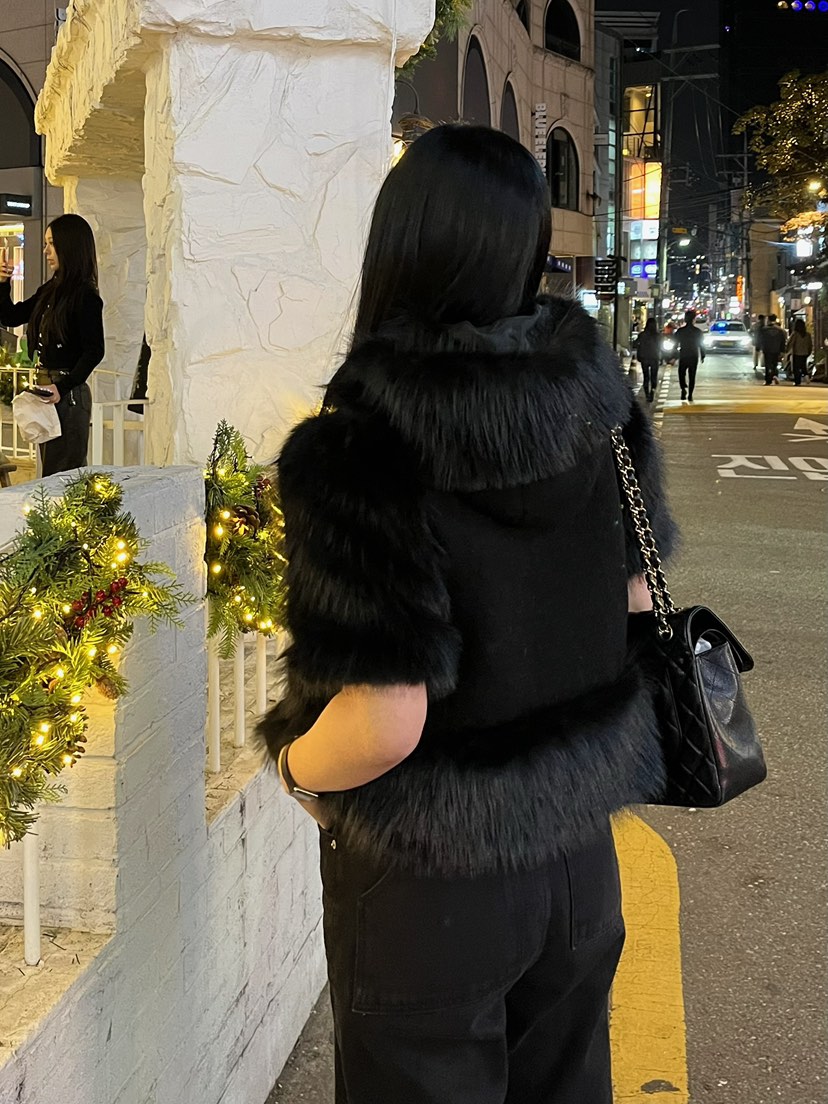 LOVE PULL韓國直郵㊣女士新品人氣熱賣休閑職業夾克羊毛狐貍LOVE PULL夾克