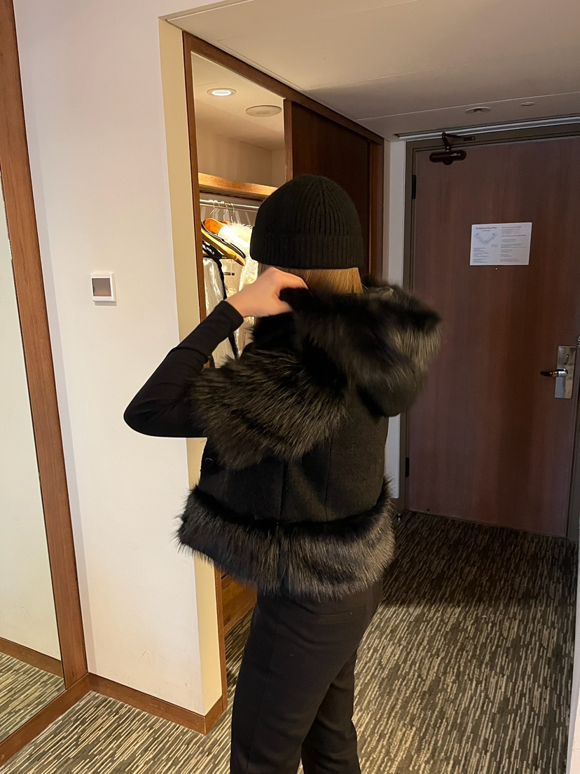 LOVE PULL韓國直郵㊣女士新品人氣熱賣休閑職業夾克羊毛狐貍LOVE PULL夾克