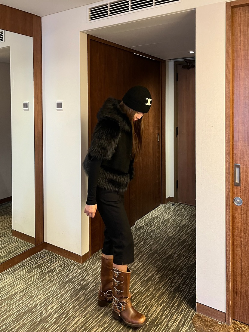 LOVE PULL韓國直郵㊣女士新品人氣熱賣休閑職業夾克羊毛狐貍LOVE PULL夾克