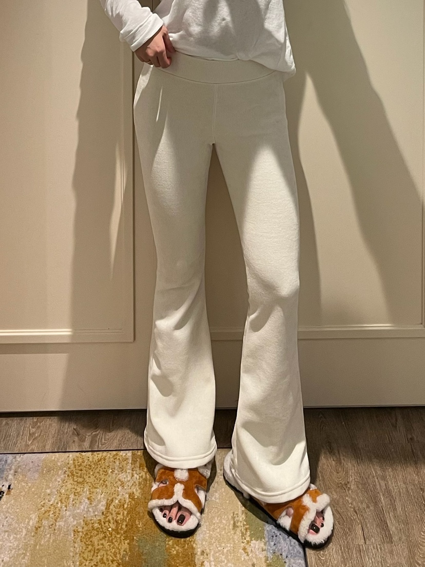 LOVE PULL東大門㊣實拍女士新品時尚熱賣休閑休閑褲喇叭貂皮LOVE PULL休閑褲