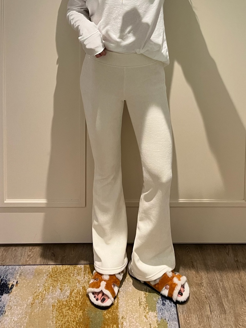 LOVE PULL東大門㊣實拍女士新品時尚熱賣休閑休閑褲喇叭貂皮LOVE PULL休閑褲