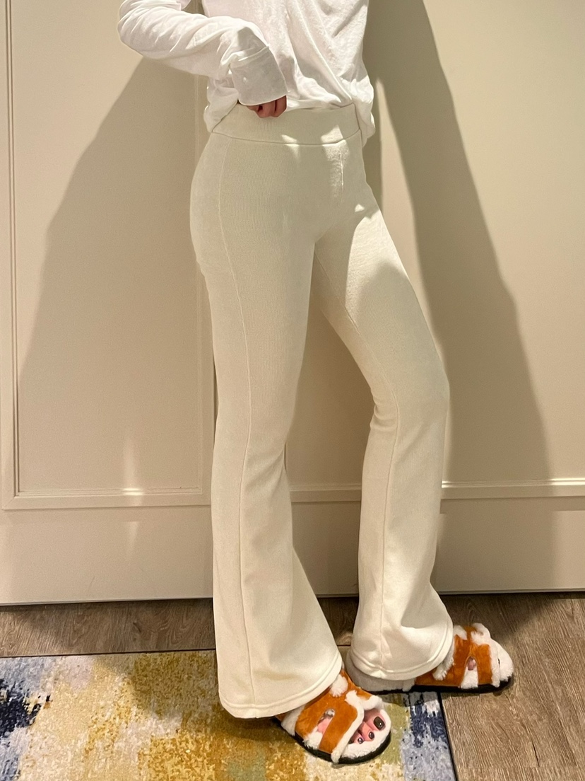 LOVE PULL東大門㊣實拍女士新品時尚熱賣休閑休閑褲喇叭貂皮LOVE PULL休閑褲