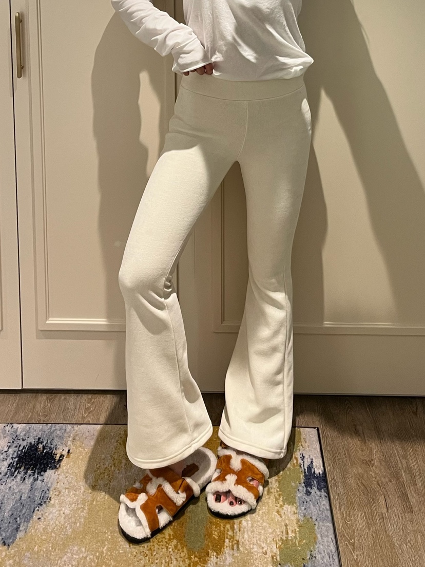 LOVE PULL東大門㊣實拍女士新品時尚熱賣休閑休閑褲喇叭貂皮LOVE PULL休閑褲