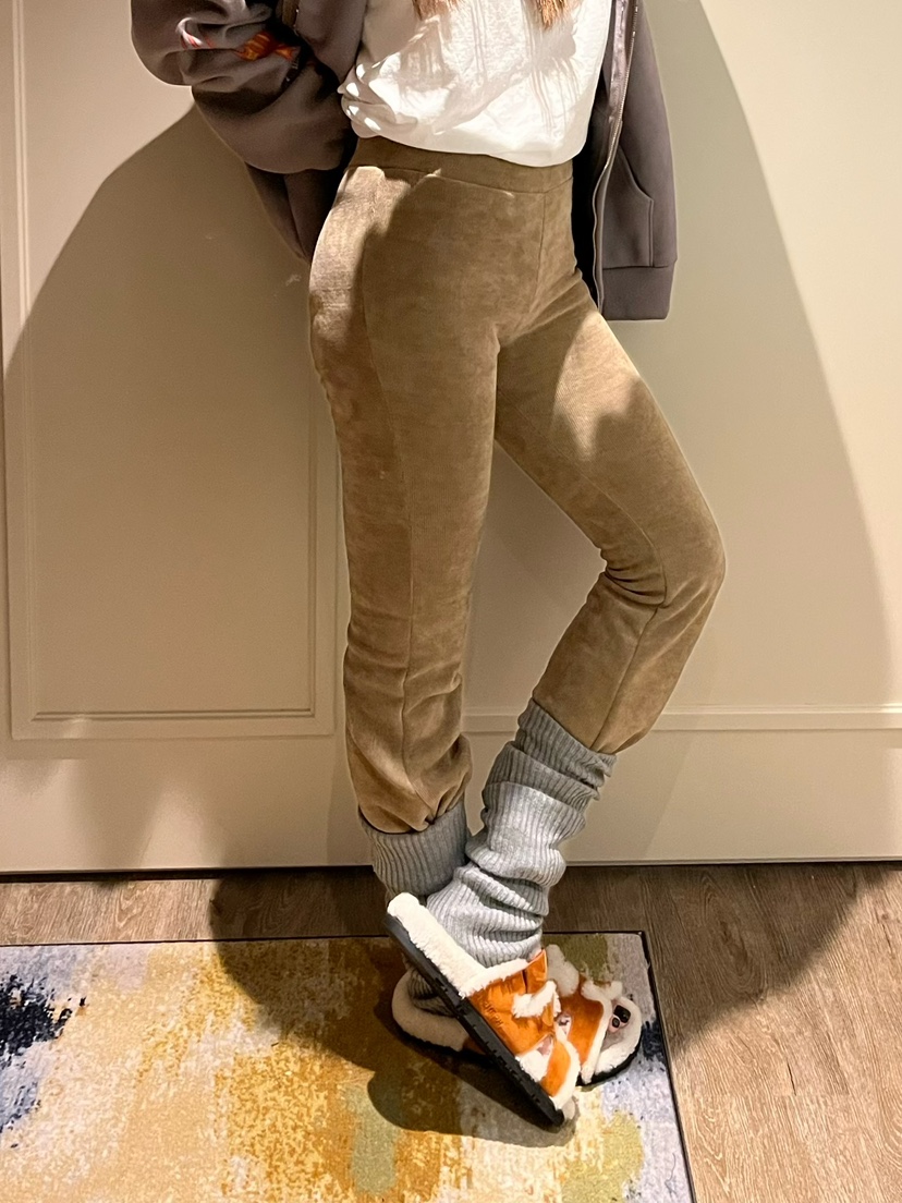 LOVE PULL東大門㊣實拍女士新品時尚熱賣休閑休閑褲喇叭貂皮LOVE PULL休閑褲