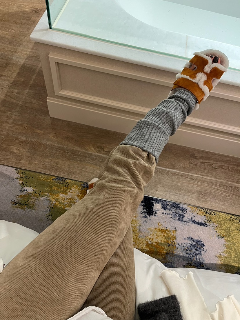 LOVE PULL東大門㊣實拍女士新品時尚熱賣休閑休閑褲喇叭貂皮LOVE PULL休閑褲