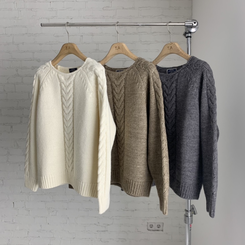 THE ABLE東大門㊣代購女裝新品時尚職業人氣推薦毛衣羊毛船領THE ABLE/TA毛衣