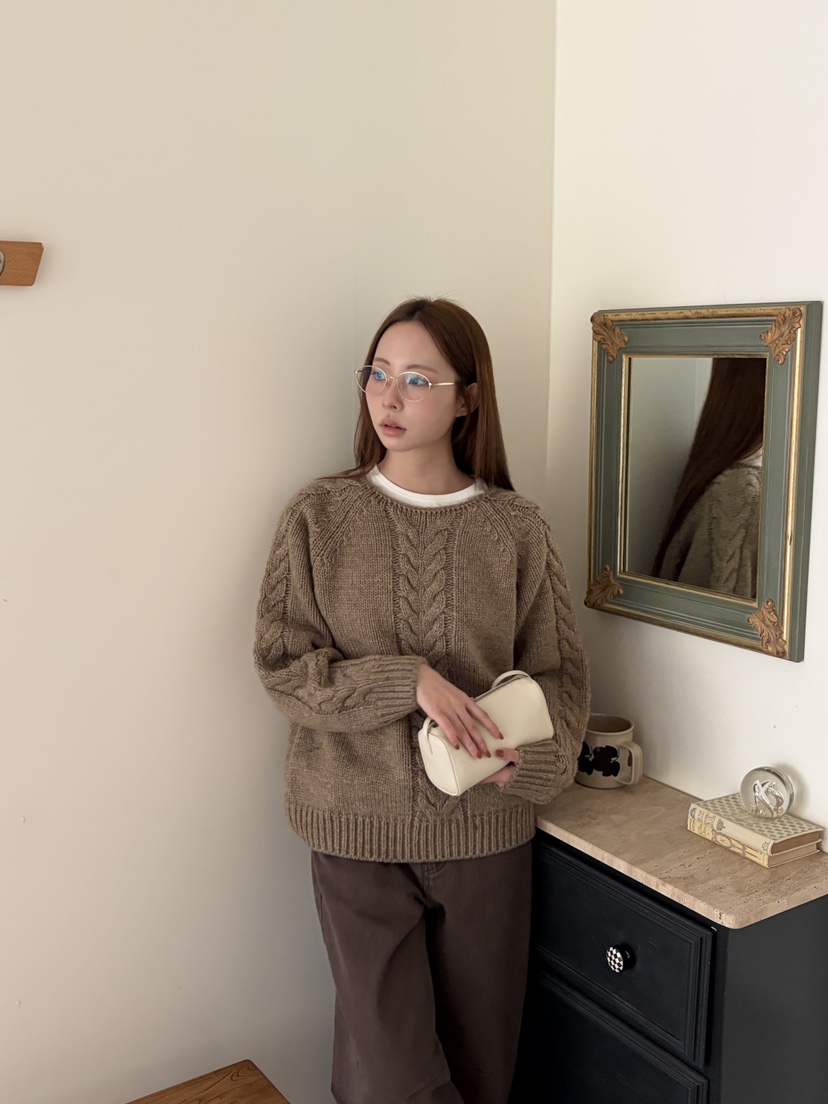 THE ABLE東大門㊣代購女裝新品時尚職業人氣推薦毛衣羊毛船領THE ABLE/TA毛衣