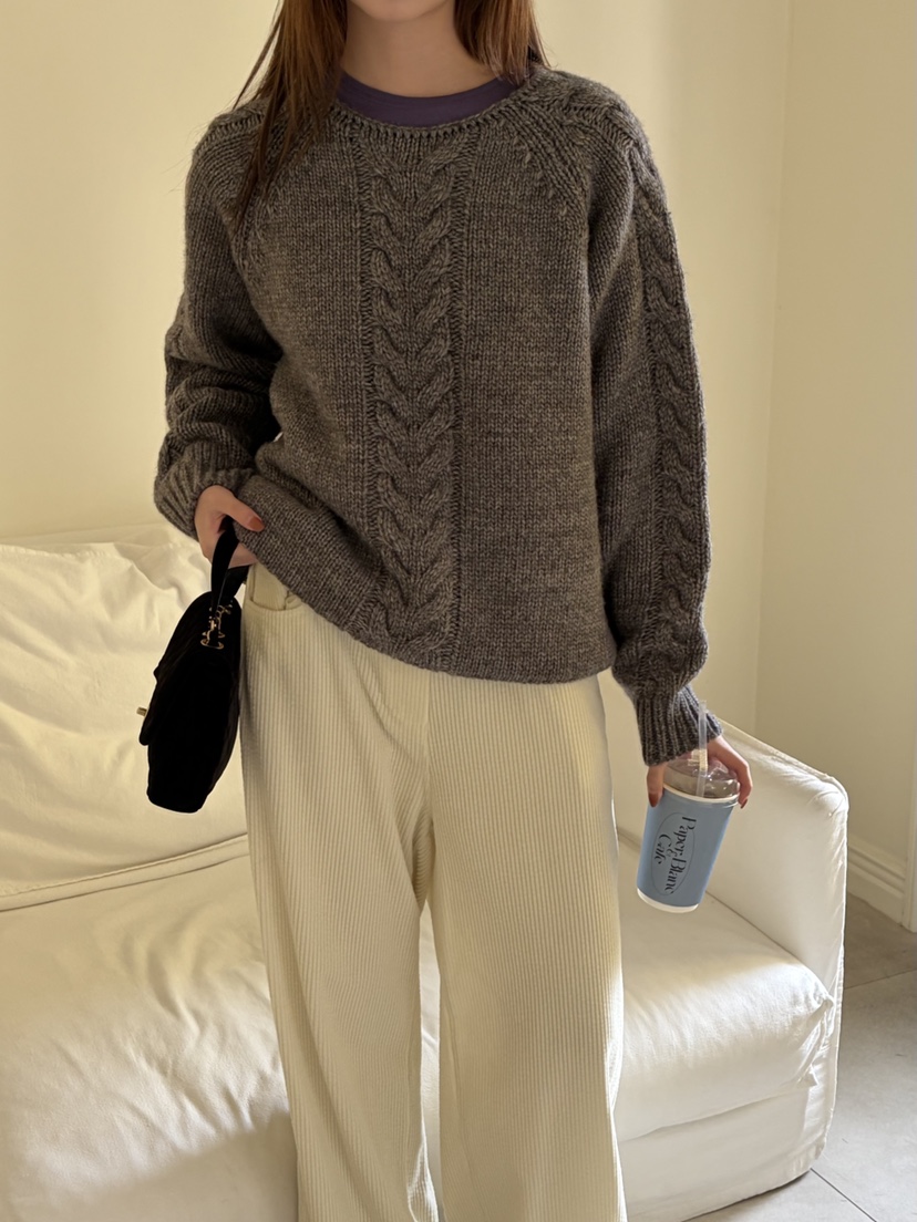 THE ABLE東大門㊣代購女裝新品時尚職業人氣推薦毛衣羊毛船領THE ABLE/TA毛衣