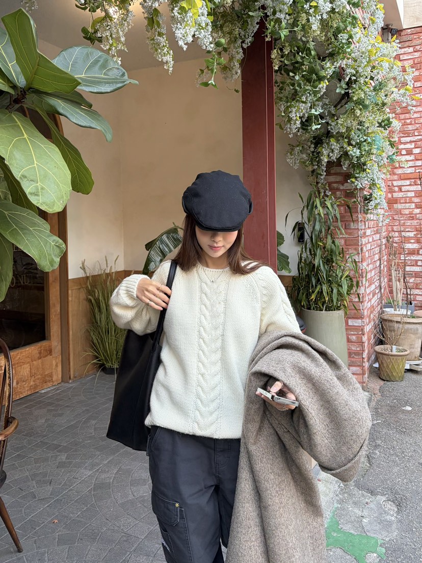 THE ABLE東大門㊣代購女裝新品時尚職業人氣推薦毛衣羊毛船領THE ABLE/TA毛衣