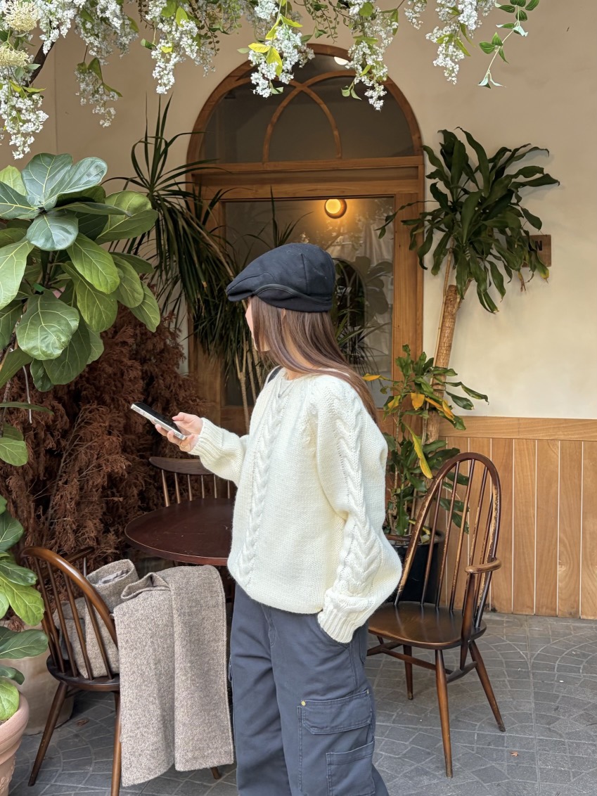 THE ABLE東大門㊣代購女裝新品時尚職業人氣推薦毛衣羊毛船領THE ABLE/TA毛衣