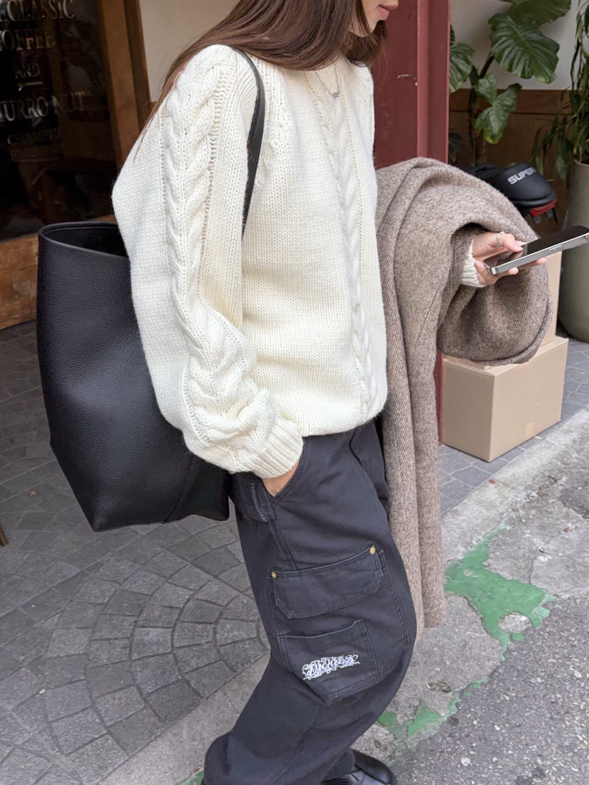 THE ABLE東大門㊣代購女裝新品時尚職業人氣推薦毛衣羊毛船領THE ABLE/TA毛衣