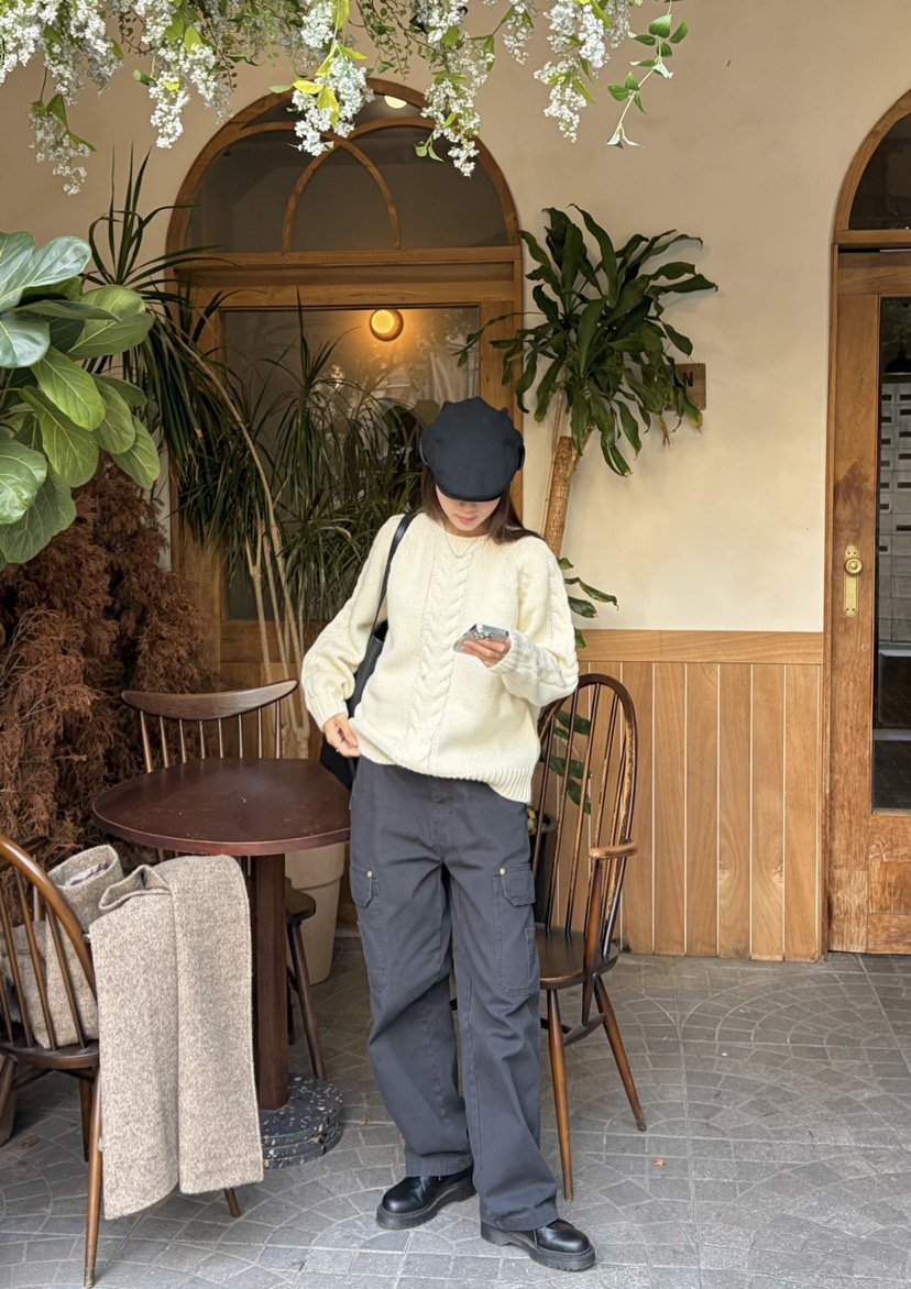 THE ABLE東大門㊣代購女裝新品時尚職業人氣推薦毛衣羊毛船領THE ABLE/TA毛衣