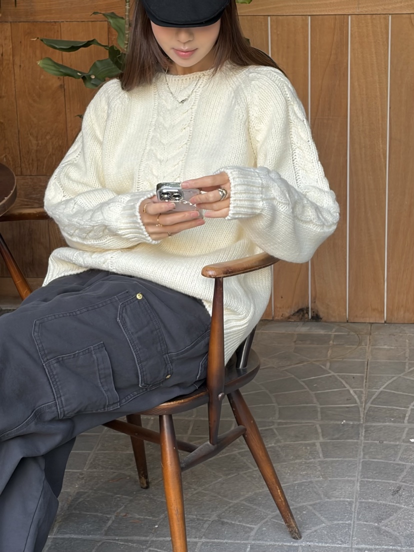 THE ABLE東大門㊣代購女裝新品時尚職業人氣推薦毛衣羊毛船領THE ABLE/TA毛衣