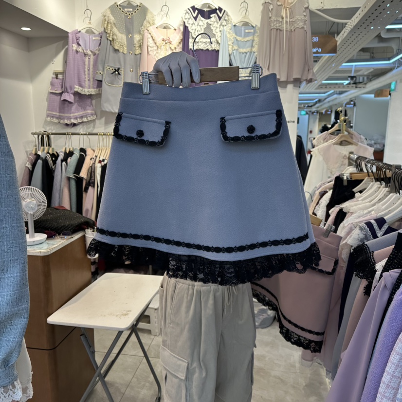 PAPA韓國直郵㊣女裝新款時尚職業真品推薦休閑熱賣人氣短裙PaPa/HALMADE短裙圖色1