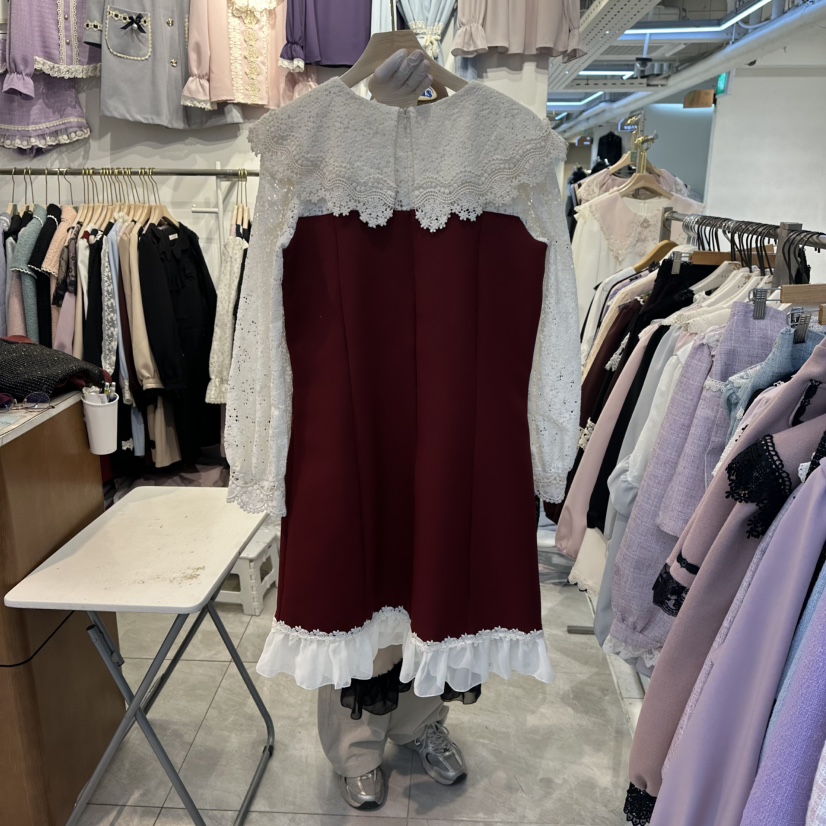 PAPA韓國代購㊣女裝新款熱賣休閑人氣推薦職業真品25秋冬連衣裙PaPa/HALMADE連衣裙