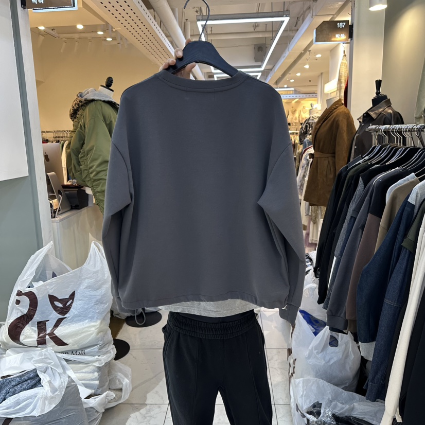 BAKHA-衣服東大門㊣代購女裝新品真品時尚推薦熱賣衛衣褶皺BAKHA-衣服衛衣