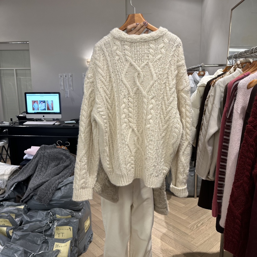 BRUSH-P東大門㊣代購女裝新款休閑推薦真品職業時尚熱賣毛衣BRUSH-P毛衣