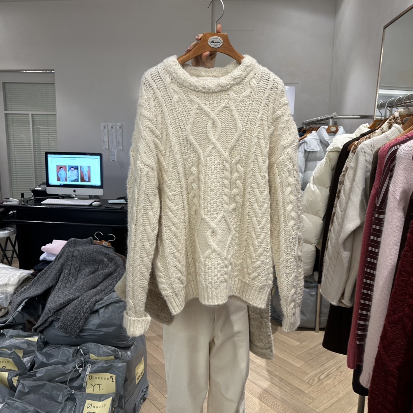 BRUSH-P東大門㊣代購女裝新款休閑推薦真品職業時尚熱賣毛衣BRUSH-P毛衣圖色1