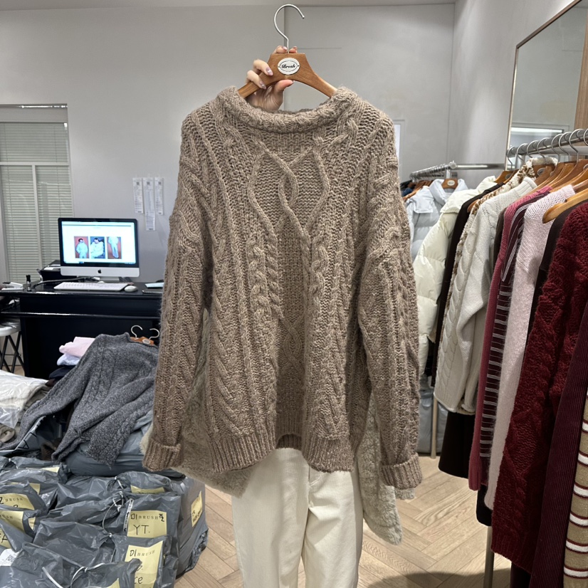 BRUSH-P東大門㊣代購女裝新款休閑推薦真品職業時尚熱賣毛衣BRUSH-P毛衣圖色2