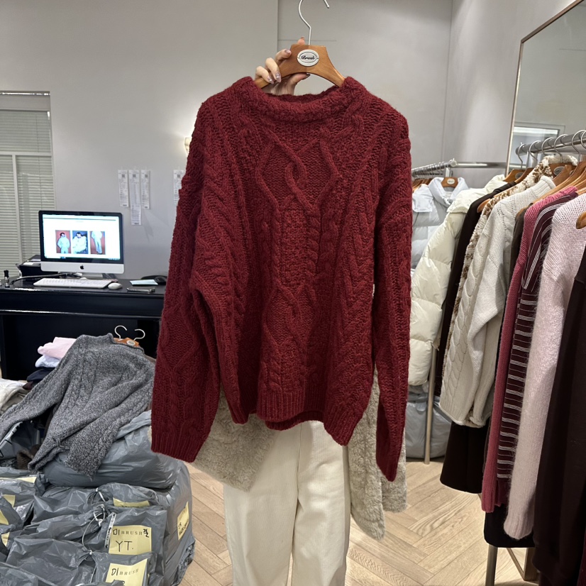 BRUSH-P東大門㊣代購女裝新款休閑推薦真品職業時尚熱賣毛衣BRUSH-P毛衣圖色3