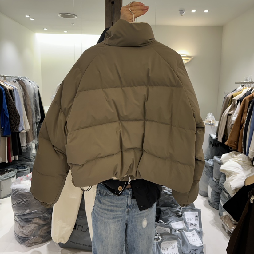 AVECNOUS韓國直郵㊣女士新款熱賣職業休閑時尚短款羽絨服鴨絨AVECNOUS短款羽絨服