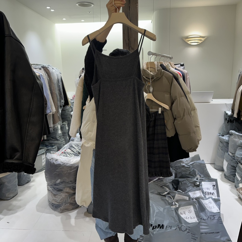 AVECNOUS東大門㊣實拍女裝新款熱賣職業25秋冬時尚真品連衣裙AVECNOUS連衣裙