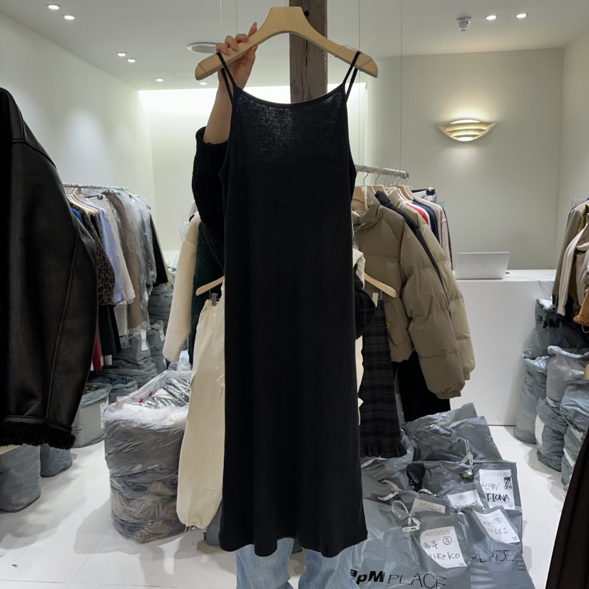 AVECNOUS東大門㊣實拍女裝新款熱賣職業25秋冬時尚真品連衣裙AVECNOUS連衣裙圖色3