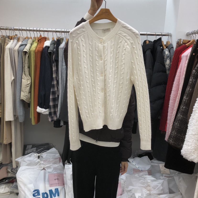 DRESS ROOM韓國直郵㊣女裝新款職業時尚熱賣推薦休閑毛衣羊毛DRESS ROOM毛衣圖色1